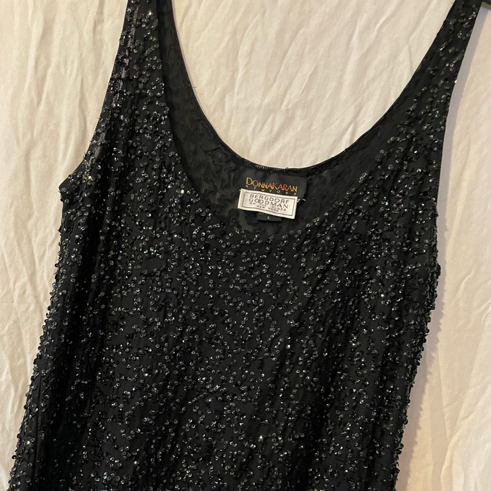 Donna Karan Sequin Tank -L , NWOT